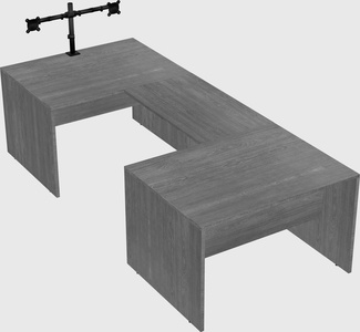 U-shaped desk