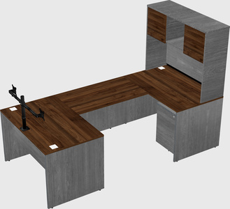 U-shaped desk