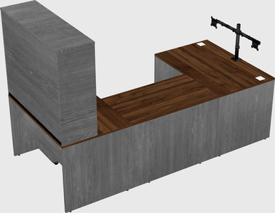 U-shaped desk