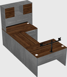 U-shaped desk