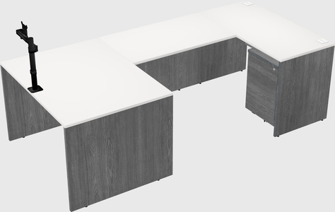 U-shaped desk