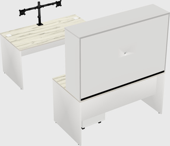 U-shaped desk