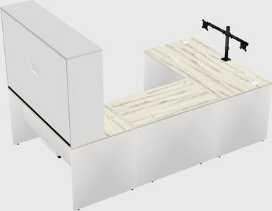 U-shaped desk
