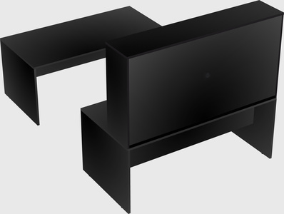 U-shaped desk