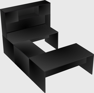 U-shaped desk