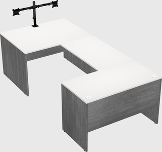 U-shaped desk