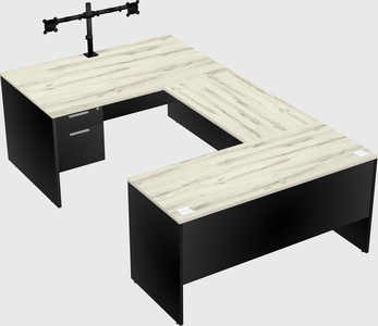 U-shaped desk
