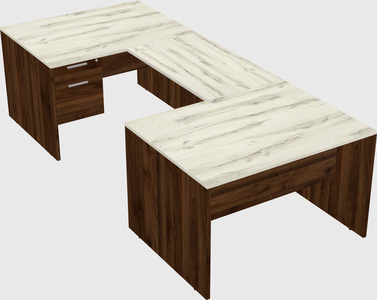 U-shaped desk