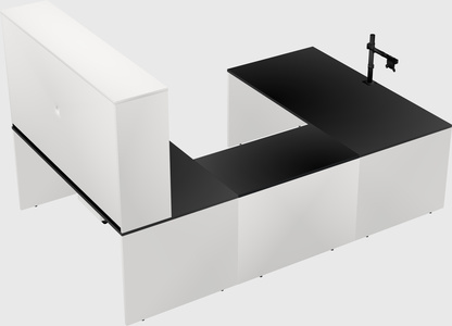 U-shaped desk