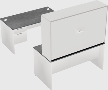 U-shaped desk