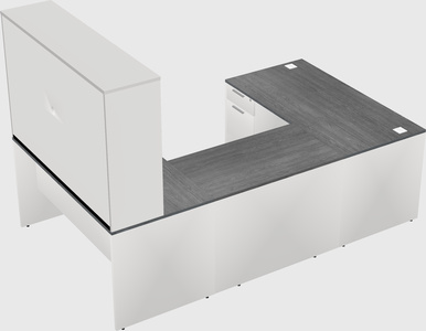 U-shaped desk