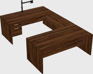 U-shaped desk