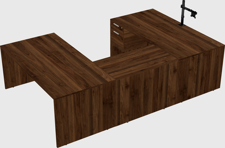 U-shaped desk