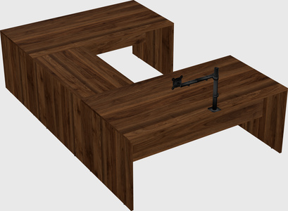 U-shaped desk