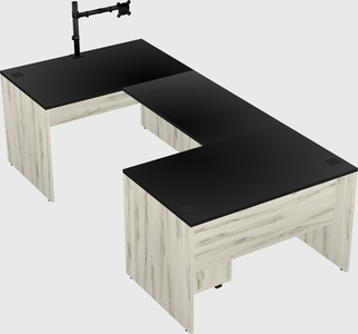 U-shaped desk