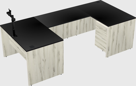 U-shaped desk