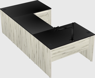 U-shaped desk
