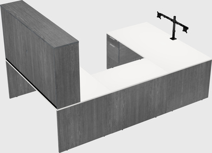 U-shaped desk