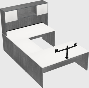 U-shaped desk