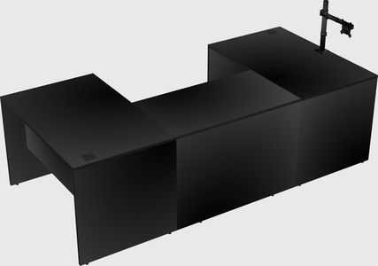 U-shaped desk