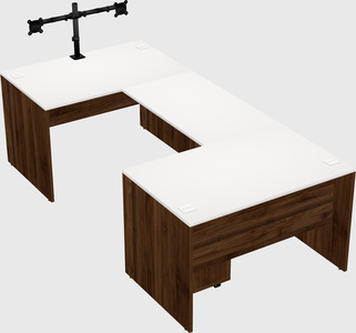 U-shaped desk