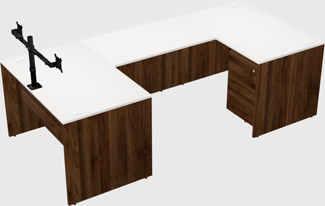 U-shaped desk