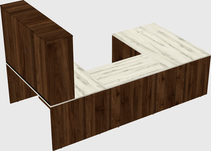 U-shaped desk