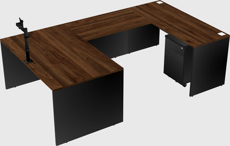 U-shaped desk