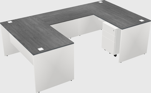U-shaped desk