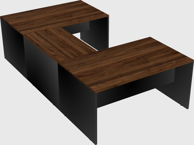 U-shaped desk
