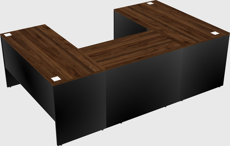 U-shaped desk