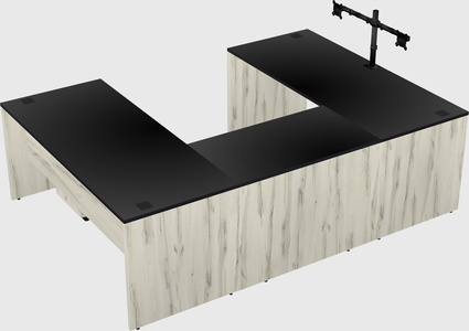 U-shaped desk