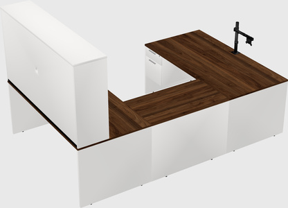 U-shaped desk