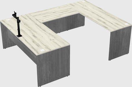 U-shaped desk