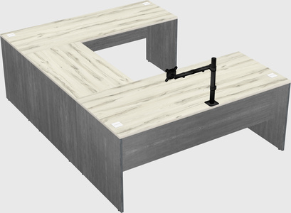 U-shaped desk