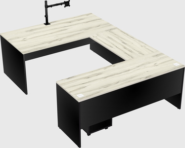 U-shaped desk