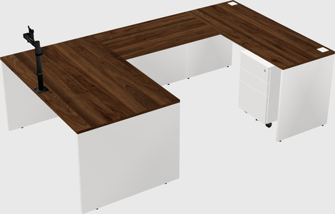 U-shaped desk