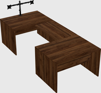 U-shaped desk