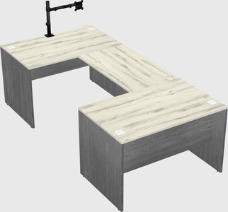 U-shaped desk