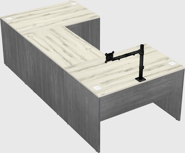 U-shaped desk