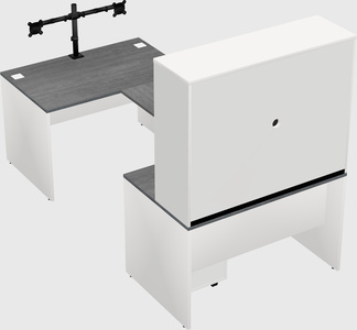 U-shaped desk