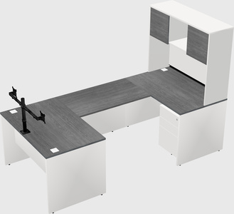 U-shaped desk