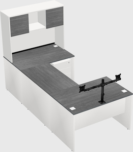 U-shaped desk