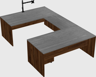 U-shaped desk