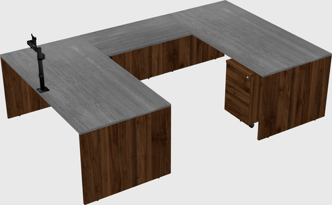 U-shaped desk