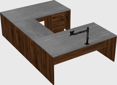 U-shaped desk