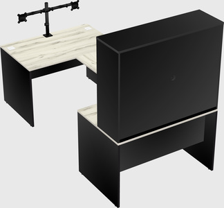 U-shaped desk