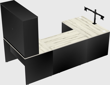 U-shaped desk
