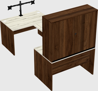 U-shaped desk