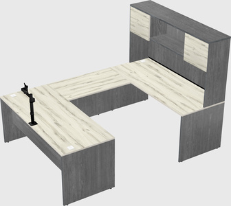 U-shaped desk